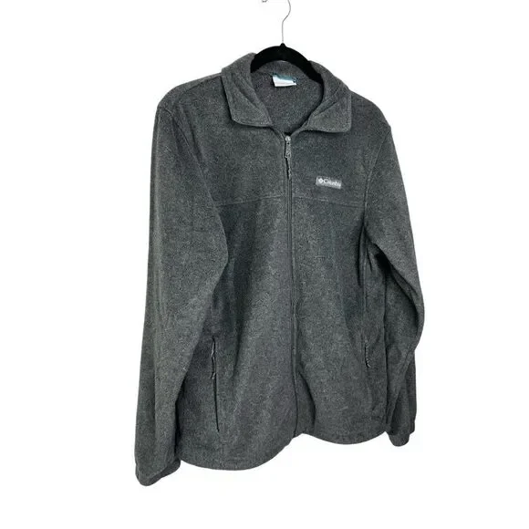 Columbia Men’s S Gray Fleece Full Zip Jacket - Picture 3 of 8